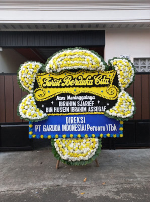 Papan Bunga Duka di Toyomerto